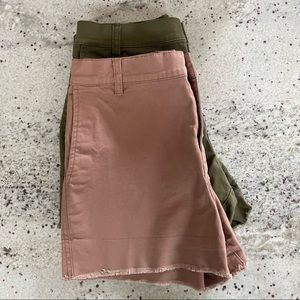 Madewell High Rise Twill Shorts Bundle